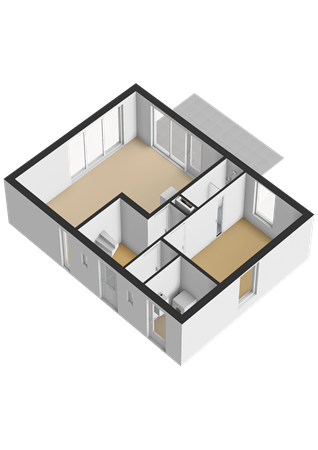 Floorplan - Baanstpoldersedijk 4-424, 4504 PR Nieuwvliet